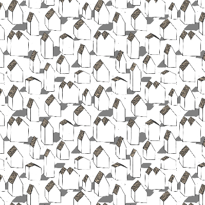 Roller blind for large window White houses