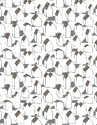 Roller blind for large window White houses
