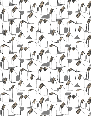 Roller blind for large window White houses