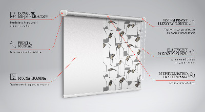 Roller blind for large window White houses