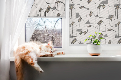 Roller blind for large window White houses