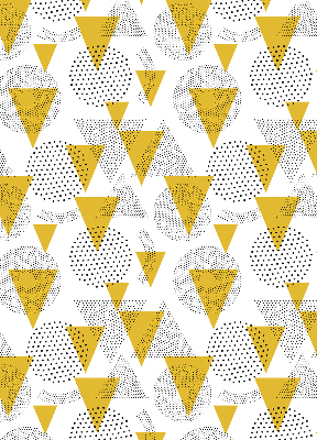 Fabric roller blind Triangles and circles made of dots