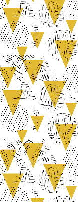 Fabric roller blind Triangles and circles made of dots