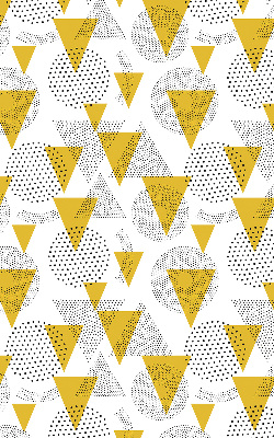 Fabric roller blind Triangles and circles made of dots