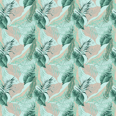 Roller blind for large window Tropical leaves