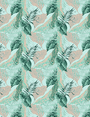 Roller blind for large window Tropical leaves
