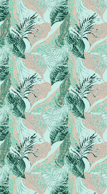 Roller blind for large window Tropical leaves