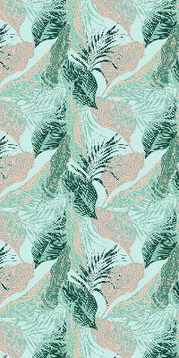 Roller blind for large window Tropical leaves
