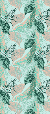 Roller blind for large window Tropical leaves