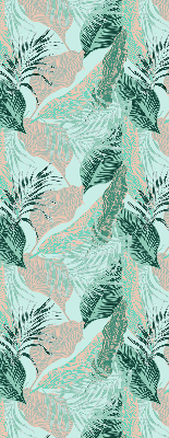 Roller blind for large window Tropical leaves