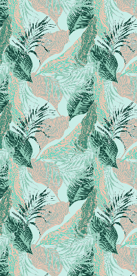 Roller blind for large window Tropical leaves