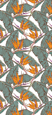 Fabric roller blind Green leaves