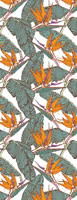 Fabric roller blind Green leaves