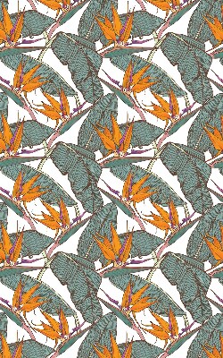 Fabric roller blind Green leaves
