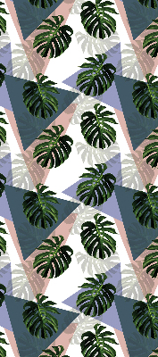 Modern roller blind The leaves of the plant