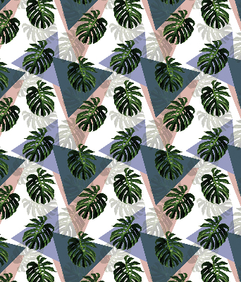 Modern roller blind The leaves of the plant