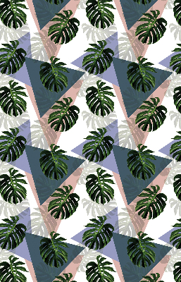 Modern roller blind The leaves of the plant