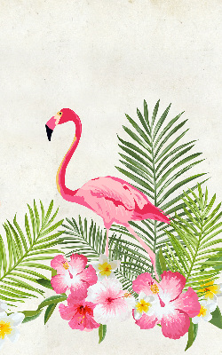 Roller blind for large window Flamingos by the leaves