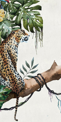 Fabric roller blind Cheetahs on a branch