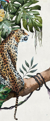 Fabric roller blind Cheetahs on a branch