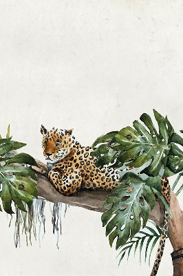 Fabric roller blind Cheetahs on a branch