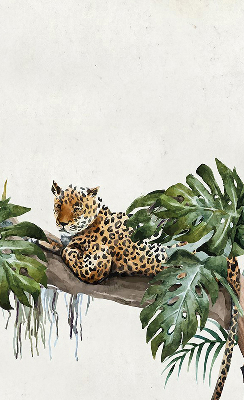 Fabric roller blind Cheetahs on a branch