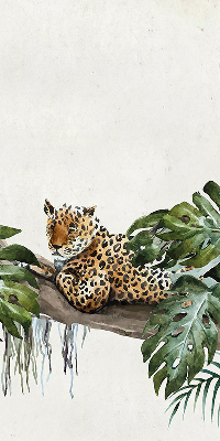 Fabric roller blind Cheetahs on a branch