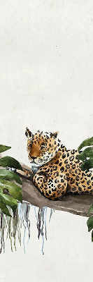 Fabric roller blind Cheetahs on a branch