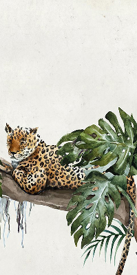 Fabric roller blind Cheetahs on a branch