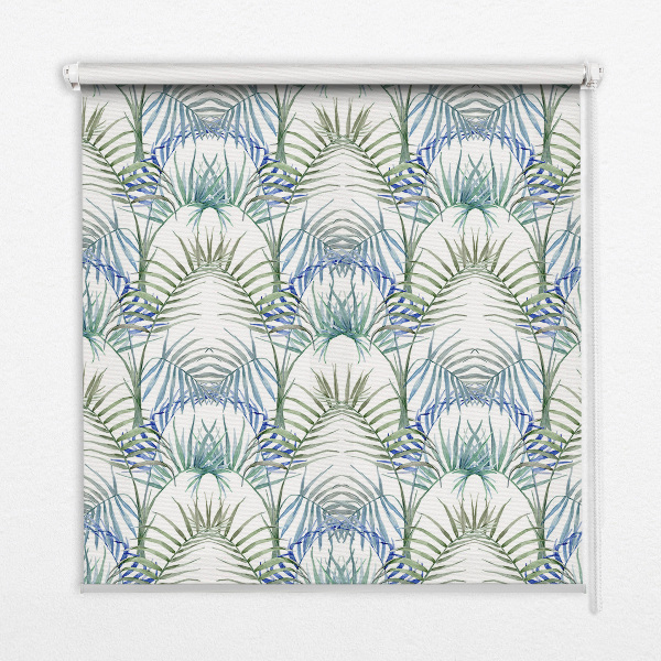 Roller blind for large window Colorful leaves