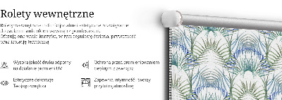Roller blind for large window Colorful leaves