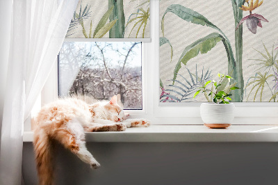 Fabric roller blind Exotic nature