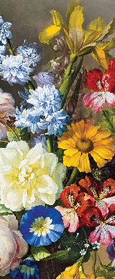 Fabric roller blind A bouquet of flowers