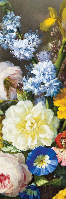Fabric roller blind A bouquet of flowers