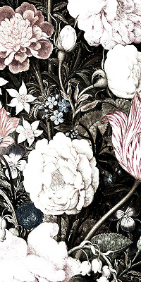 Modern roller blind A bouquet of flowers