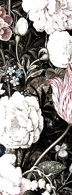 Modern roller blind A bouquet of flowers