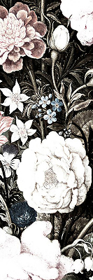 Modern roller blind A bouquet of flowers