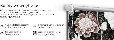 Modern roller blind A bouquet of flowers