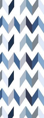 Fabric roller blind Blue herringbone