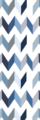 Fabric roller blind Blue herringbone