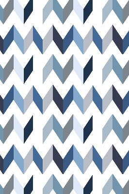 Fabric roller blind Blue herringbone