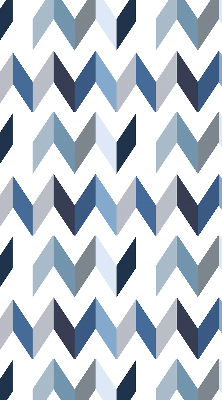 Fabric roller blind Blue herringbone