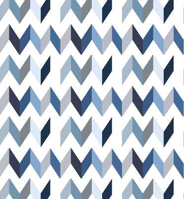 Fabric roller blind Blue herringbone
