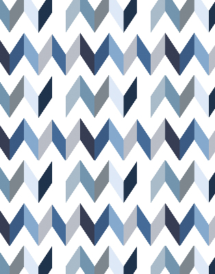 Fabric roller blind Blue herringbone