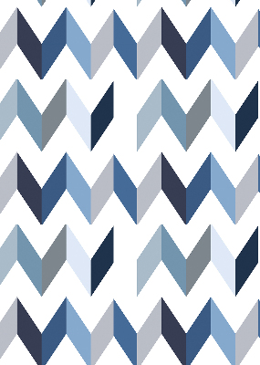Fabric roller blind Blue herringbone