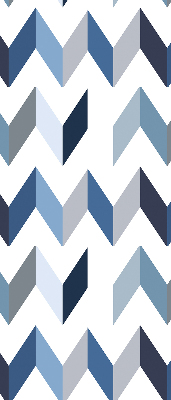 Fabric roller blind Blue herringbone