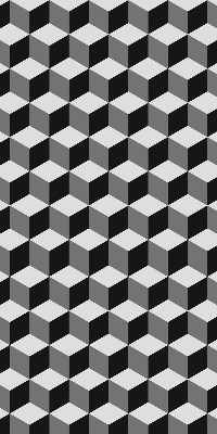 Modern roller blind 3D cubes