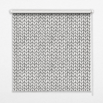 Modern roller blind White fir