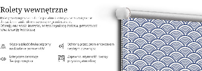 Fabric roller blind Semicircle