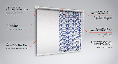 Fabric roller blind Semicircle